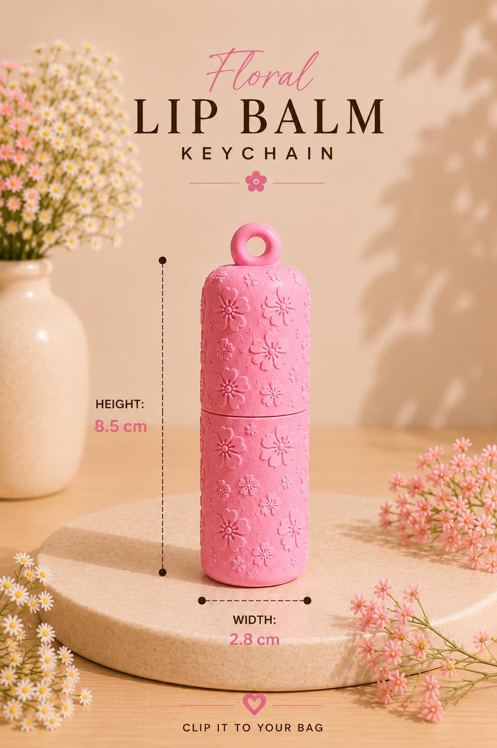 Lip Balm Holder Keychain💄