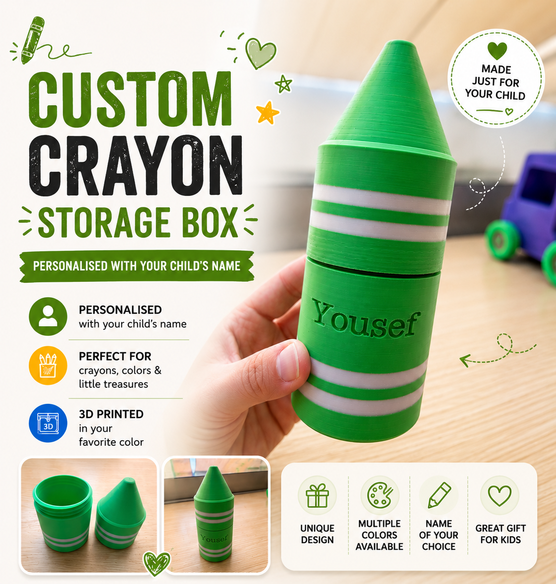Crayon Storage Case 🖍️✨