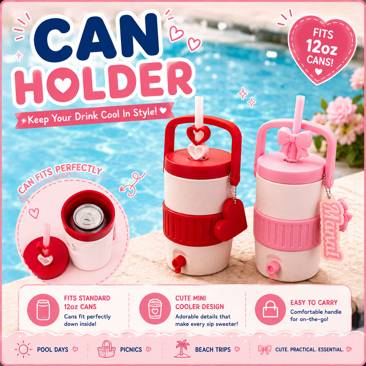 Cooler Can holder 🏖️