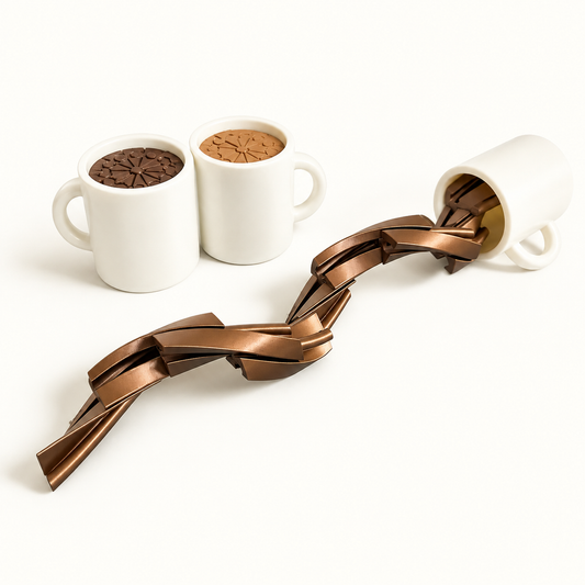 Coffee Mug Fidget colour options on warm white background
