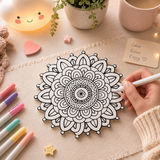 3D Mandela Coloring Set