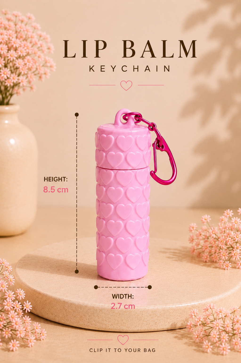 Lip Balm Holder Keychain💄