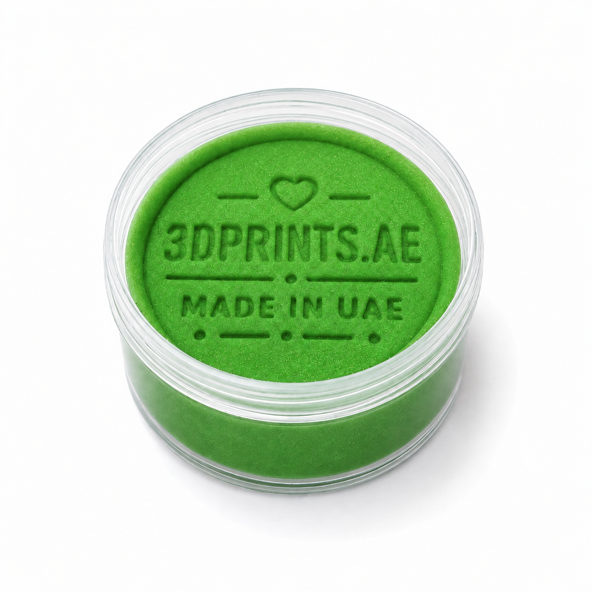 Stamped Soft Playdough in green
