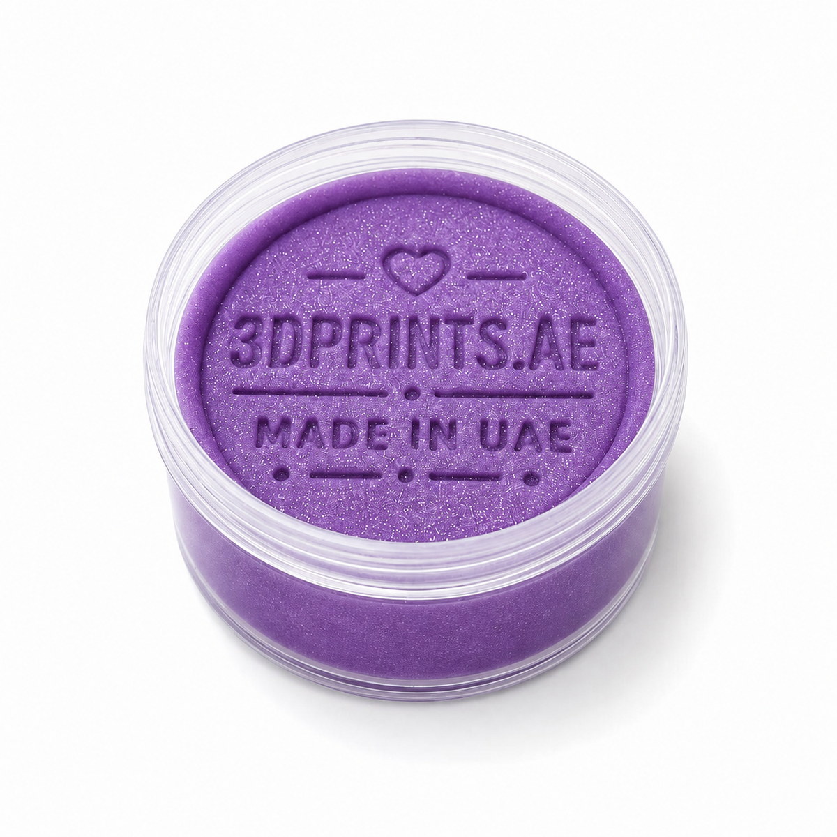 Stamped Soft Playdough in purple