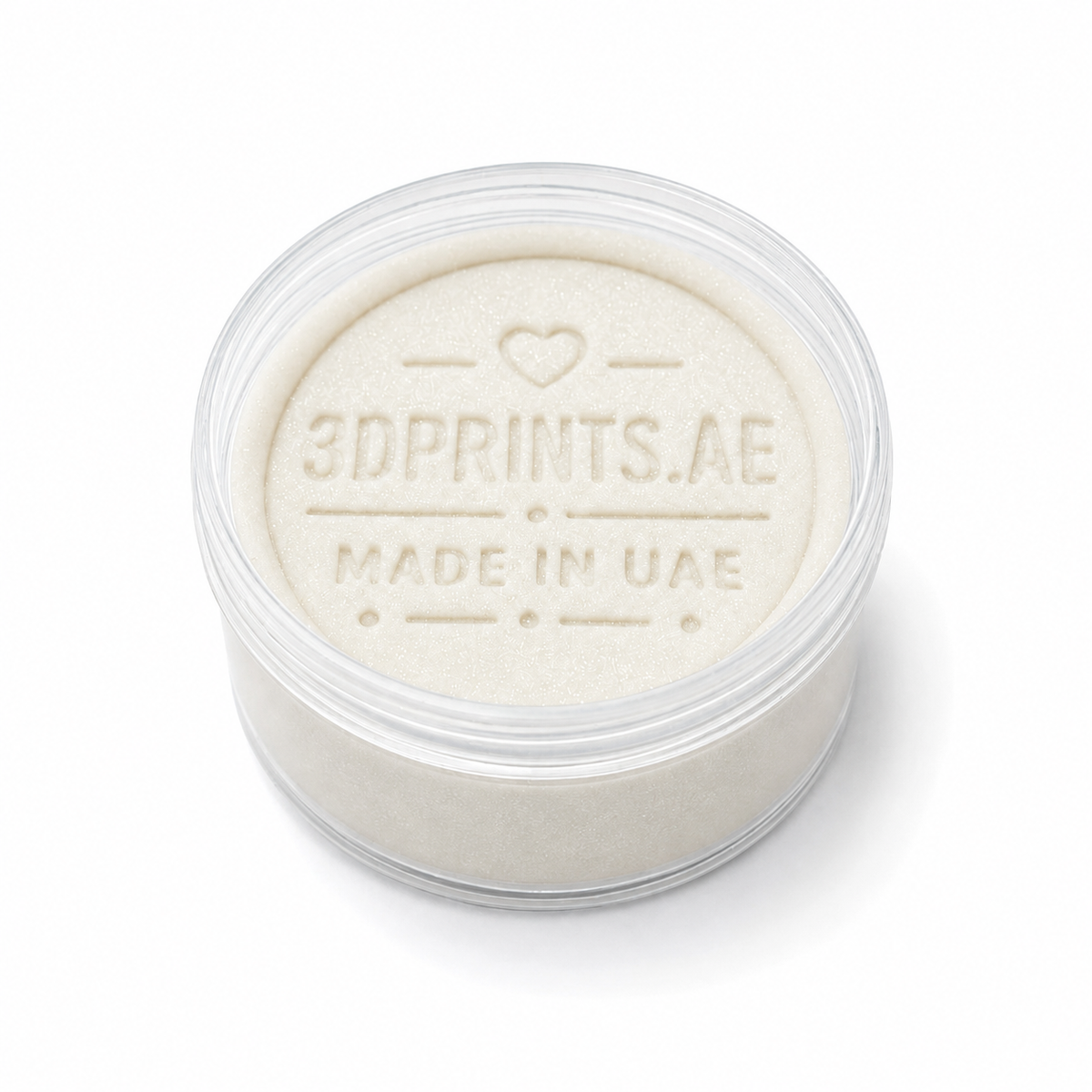 Stamped Soft Playdough in white